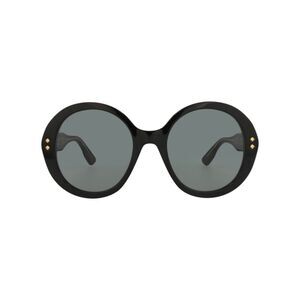 Gucci Round-Frame Acetate Sunglasses Black Womens